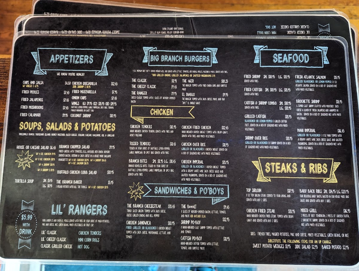 Menu The Branch Neighborhood Grill-2